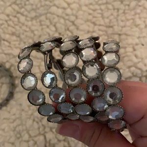 Blinged out shower curtain rings